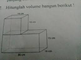 V = volume balok + volume limas segiempat. Hitunglah Volume Bangun Berikut Brainly Co Id