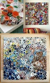 Roll Up Magazines Into Small Circles Use Mod Podge To Glue To Wood Create A Beautiful Art Work Crafts Paper Art Recycled Art