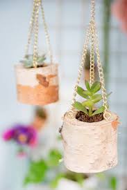 Diy Hangende Pflanztopfe Aus Birkenstamm Ard Buffet Selbermachen Birkenstamm Blumenampeln