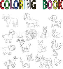 Parents, teachers, churches and recognized nonprofit organizations may print or copy multiple farm animal coloring. Vector Illustration Of Farm Animal Stock Vector Colourbox