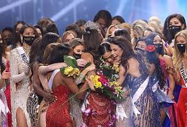 Miss mexico was crowned miss universe on sunday in florida, after fellow contestant miss myanmar used her stage time to draw attention to the bloody © rodrigo varela miss mexico andrea meza (l) and miss brazil julia gama (r) wait to hear who will be crowned miss universe 2021 in hollywood. V Gpzhm3d849dm