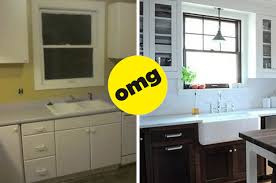 These small kitchen decorating pictures showcase different layouts to help you get the right look from a tiny space. 19 Kitchen Makeover Before And Afters That Made Me Say Dang That S Good