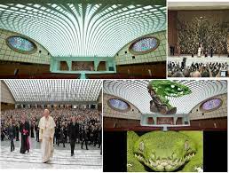 Commissioned by pope paul vi in 1963, the papal audience hall in vatican city was inaugurated in 1971. What Is Up With The Paul Vi Audience Hall I Didn T Know This Existed Until Yesterday But It S A Building In The Vatican And It S Incredibly Unsettling Catholicism