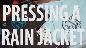 How To Heat Press A Rain Jacket With Vinyl Youtube Vinyl Heat Press Diy Jacket
