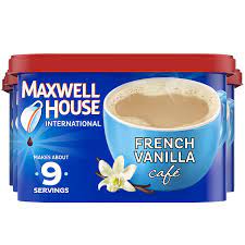 Made from 100 percent arabica beans, the flavor is smooth and mild—a straightforward medium roast. Amazon Com Maxwell House International French Vanilla Cafe Beverage Mix 4 Ct Pack 8 4 Oz Canisters Instant Coffee Grocery Gourmet Food