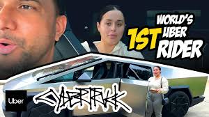 Well it is a world record, https://youtu.be/IWWZo3s-buw Picking up UBER  Rider in CYBERTRUCK , reaction and her review about it.