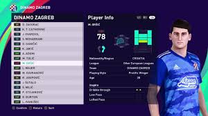 May 26, 2021 · latest europa league final stage statistics, standings, fixtures, results and other statistical analysis. Pes 2021 Dinamo Zagreb Faces And Ratings Bruno Petkovic Dominik Livakovic Luka Ivanusec Orsic Youtube