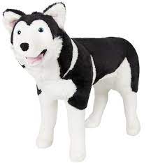 Large Husky Dog Plush Animal Realistic Soft Stuffed Toy Pillow Pet Wolf Realistic Stuffed Animals Plush Stuffed Animals Pet Wolf