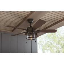 Home Decorators Collection Shanahan 52 In Led Indoor Outdoor Bronze Ceiling Fan With Light Kit 59201 T Ceiling Fan With Light Ceiling Fan Bronze Ceiling Fan