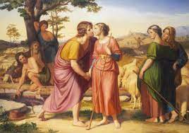 The Meeting Of Jacob And Rachel By Franz August Schubert Peter Nahum At The Leicester Galleries Jacob And Rachel Oil On Canvas Poster Prints