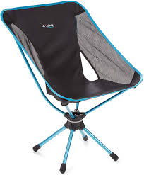 Amazon Com Helinox Swivel Chair Lightweight Versatile Compact Collapsible Camping Chair Black Sports Outdoors