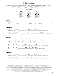 Camila Cabello Havana Feat Young Thug Sheet Music Download Pdf Score 251275
