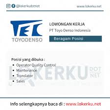 Toyo denso merupakan perusahaan negara jepang yang berada di indonesia tepatnya … Lokerku Net Lowongan Kerja Pt Toyo Denso Indonesia April Facebook