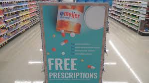 The big pharmaceutical companies each give away more than $200 million worth of free prescription medications each year to people without prescription drug coverage. Meijer Pharmacy Gives Away 50 Million Free Prescriptions