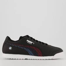 Tenis puma de estilo informal con detalle de bmw. Tenis Puma Bmw Motorsport Roma Preto E Branco Futfanatics