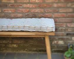 Black And White Striped Bench Cushion Tufted Cotton Bench Cushion Custom Stripe Window Seat French Mattress Box Cushion Daybed Cushion Floor Pillow Linen Bench Bench Cushions Custom Floor