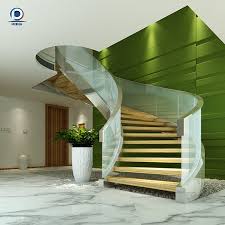 Some metal stair balusters can be shipped to you at home, while others can be picked up in store. China Indoor Metal Stairs Curved Staircase With Bent Glass Railing Staircase China Indoor Stainless Steel Wooden Curved Staircase Tainless Steel Design Curved Staircase