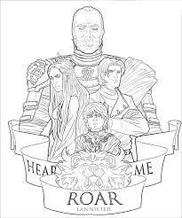 Coloring books for boys and girls of all ages. House Lannister Game Of Thrones Coloring Pages Coloring Pages