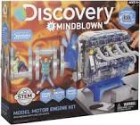 Mindblown Working Motor Engine Model Building Kit, Educational Toy, Ages 8+ Discovery