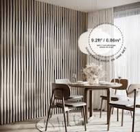Amazon.com: Paquete de 32 paneles de rayas acústicas de madera (HDF)  «Loza-3» | Ancho de la tira de 1.2 pulgadas | Decoración de pared | Paneles  ...