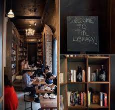 6 Best Coffee Shops In Nyc Big Appled Bookstore Cafe Library Cafe Coffee Shop Design