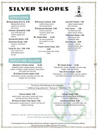Maybe you would like to learn more about one of these? Silver Shores Restaurant Menu In Conneaut Lake Pennsylvania Usa