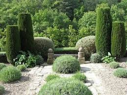 Clipped Cypress At Le Jardin De La Louve France Le Blog De Mediterranean Garden Provence Garden Garden Design
