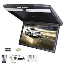 New Car Roof Mount Display Flip Down Monitor Overhead Player Hd 1080p Video Player Wide Lcd Screen Display With Fm Transmit Us Video Player Overhead Car Videos