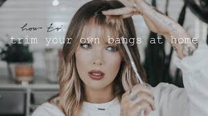 When you put your hair up, the uneven pieces will fall in a flattering way around your face. How To Cut Bangs At Home Best Bang Cutting Tips