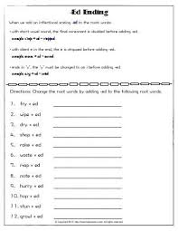 Worksheet Ed Ending Follow The Spelling Rules And Add Ed To The Root Words In 2020 Past Tense Worksheet Ed Endings Inflectional Endings