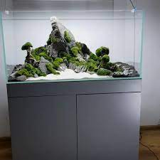 Awesome 100x50x50cm Mountain Stone With Moss Trees Planted Aquarium Layout Planted Aquarium Aquarium Landscape Aquarium