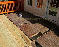 How to redo deck boards without removing railings. How To Replace Wood Deck Boards Wood Deck Boards Wood Deck Deck Boards