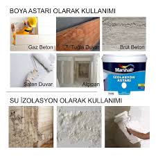 Bonart brüt beton astari tek kat olarak rulo ile uygulanır. Marshall Izolasyon Astari Sutut Su Yalitim Malzeme 0 75 Lt Fiyati