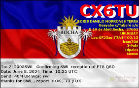 20240608 CX6TU 1035UT 40M FT8 GF25WN, PUEBLO 19 DE ABRIL