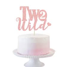 Designing birthday parties for kids can be so much fun. Two Wild Cake Topper Rose Gold Glittery 2nd Birthday Party Cake Decor Boho Tribal Jungle Safari Too Cute Themed Kids Girls 2nd Birthday Party Supplies Decorations Buy Online In Botswana At Botswana Desertcart Com