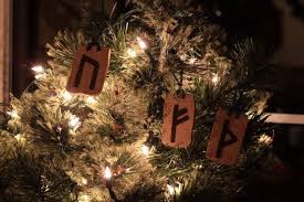 Rune Yule Christmas Ornament Etsy Christmas Ornaments Yule Hand Carved Wood Signs