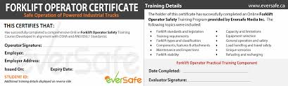 Training manuals are typically used to serve as a guide in achieving goals for a performed task. Forklift Certification Wallet Card Template Iucn Water