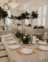 Include rectangular tablecloths or satin tablecloths, throw in some complementing chair covers and sashes, give a personal touch with wedding napkins and add a colorful. Black Tie Boho Is 2021 S Favorite Wedding Aesthetic Today S Bride