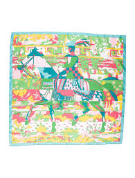 Hermes Les Dix Cavaliers Foulard