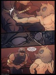 Yaoi porn comics Demon Slayer – The idiot from the red district. Pairing:  Inosuke Hashibira & Tengen Uzui » Page 2