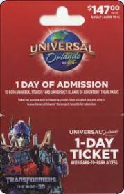 Promo codes cannot be combined. Gift Card Transformers Universal Orlando United States Of America Resort Col Us Uo 052ah