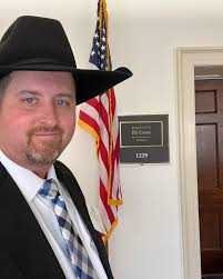 Arizona Agriculture Teacher Association's Advocacy Chair, Mr. Casey  Farnsworth, attended the National Policy Seminar held in Washington DC last  week. He and others from across the state met with Arizona Senator Mark