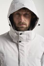 Tenson Chris winterjas wit parka met capuchon