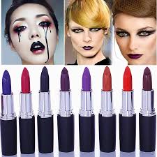 Batom Cosmeticos Punk A Prova D Agua Maquiagem Fosca De Vampiro Vermelho Escuro Ferramentas De Maquiagem Para Labios Red Lipstick Dark Red Lipstickmatt Lip Stick Aliexpress