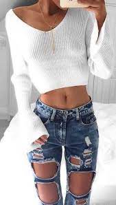 15 Cute Crop Top Sweater Outfits To Wear This Winter Society19 Meisjes Trui
