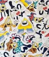 Book of Bill Cipher Stickers - Gravity Falls - Etsy