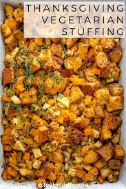 Thanksgiving Vegetarian Stuffing Recipe Vegetarian Stuffing Vegetarian Thanksgiving Healthy Holiday Recipes