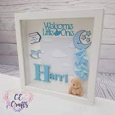 Personalized Baby Letter Frame Baby Name Gift Christening Baby Boy Baby Girl Keepsake Box Nursery Decor Baby Frame Baby Girl Keepsake Box Personalized Baby Frame