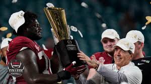 Join the guys from pub sports radio as they go live and react to the college football national championship game between alabama and ohio state. Alabama S 2021 College Football Playoff National Championship Game Trophy Presentation Espn Youtube