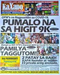 Tabloid newspaper philippines (page 1). Kaxado National Newspaper In The Philippines Home Facebook